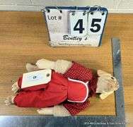 VINTAGE PORCELAIN DOLL: DOG