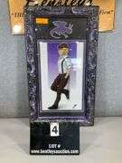 ANIME DRAWING & FRAME & MATTING ORIGINAL "SIGNED"