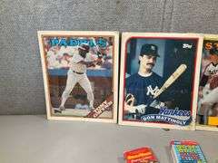 BASEBALL FOLDER NOLAN, (4) CARD SETS, CHECKLISTS FROM 1980'S