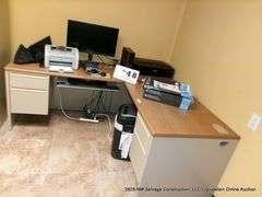 STEELCASE RIGHT ANGLE DESK