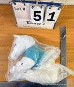 VINTAGE PORCELAIN DOLL: HORSE