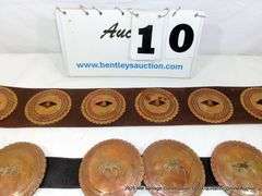 2 LEATHER CONCHOS BELT