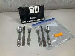 (2) SETS: KNIFE/FORK/SPOON COCA COLA - HEAVY