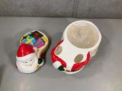 SANTA COOKIE JAR - IN STYROFOAM
