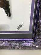 ANIME DRAWING & FRAME & MATTING ORIGINAL "SIGNED"