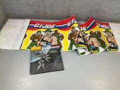 (2): GI JOE BANNER & BOOK - OPERATION OUTER SPACE