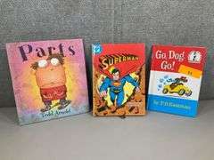 (3): GO DOG GO HB - SUPERMAN HB - PARTS TED ARNOLD HB