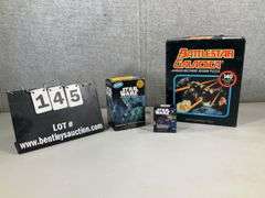LOT (3): STAR WARS AUDIO HAN SOLO OMNIBS, MYSTERY VEHICLE, BATTLE STAR GALACTICA PUZZLE