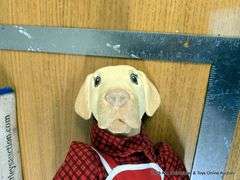 VINTAGE PORCELAIN DOLL: DOG