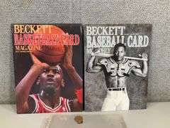 (2): TWO MOST ICONIC BECKETTS #1 JORDAN/BLACK & WHITE BO JACKSON