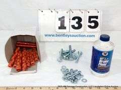 BOX: STRING, BOLTS, BRAKE FLUID