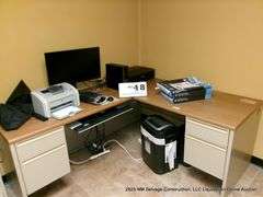 STEELCASE RIGHT ANGLE DESK