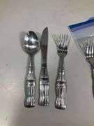 (2) SETS: KNIFE/FORK/SPOON COCA COLA - HEAVY