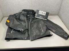 LEATHER BIKE JACKET FMC XXL