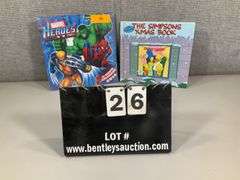 (2): HB SIMPSONS X-MAS BOOK - 2014 MARVEL HEROS CALENDAR