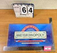 MAKE YOUR OWN OPOLY GAME BOARD GAME