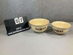 (2): PFALTZGRAFF MIXING BOWLS FOLK ART