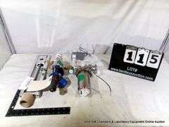 BOX: CYBOR ASSORTED FLOW VALVES, ACCESSORIES