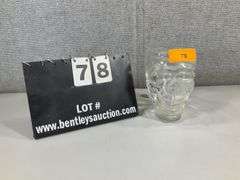 HEAVY GLASS SKULL CUP
