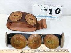 2 LEATHER CONCHOS BELT