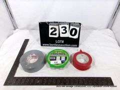 LOT: D SYSTEM SEALER, FROG TAPE, 3M FACE MASK, BLUE TAPE