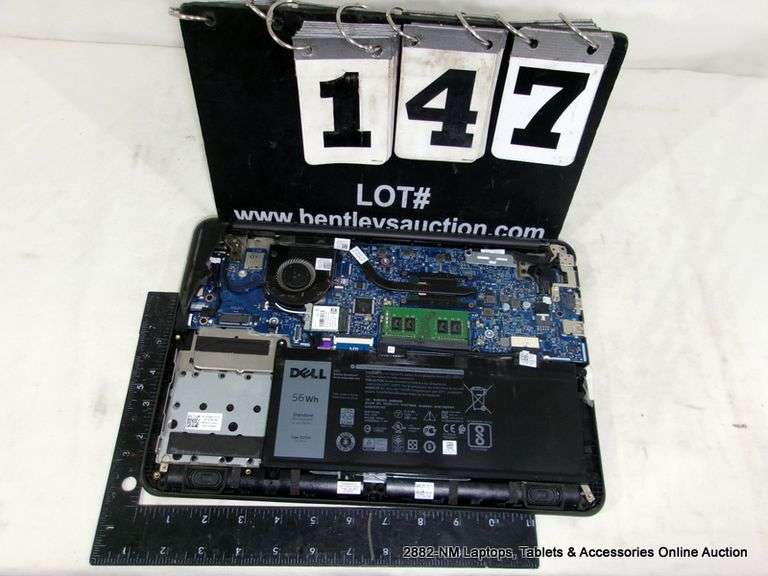 DELL LATITUDE 3380 WINDOWS PRO - NO CORD, BROKEN BOTTOM PANEL