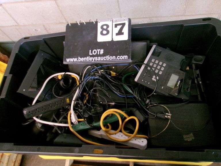 PALLET 2 TOTES W/ MISC. WIRE ITEMS