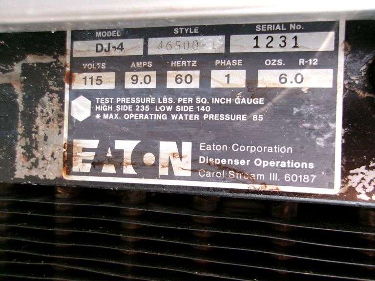 JUICE DISPENSING MACHINE, S/N 1231