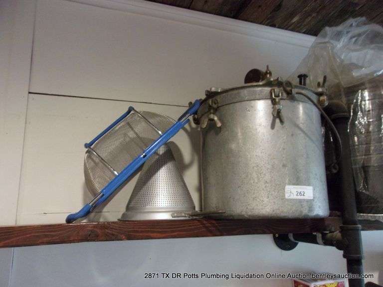 LOT: (3) PRESSURE COOKER AND TWO STRAINERS