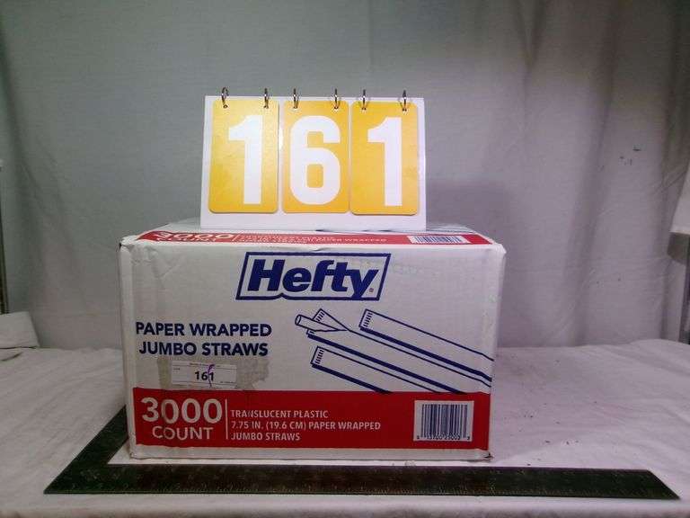 HEFTY PAPER WRAPPED JUMBO STRAWS