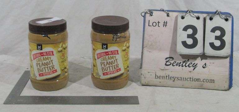 (2) MM CREAMY PEANUT BUTTER 8 OZ JARS
