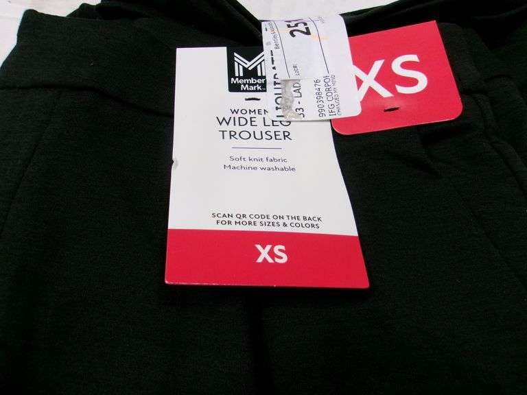 WOMEN'S WIDE LEG TROUSERS, SIZE XS