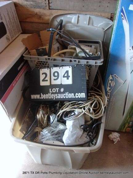 LOT: TUB W/ ASSORTED WIRES