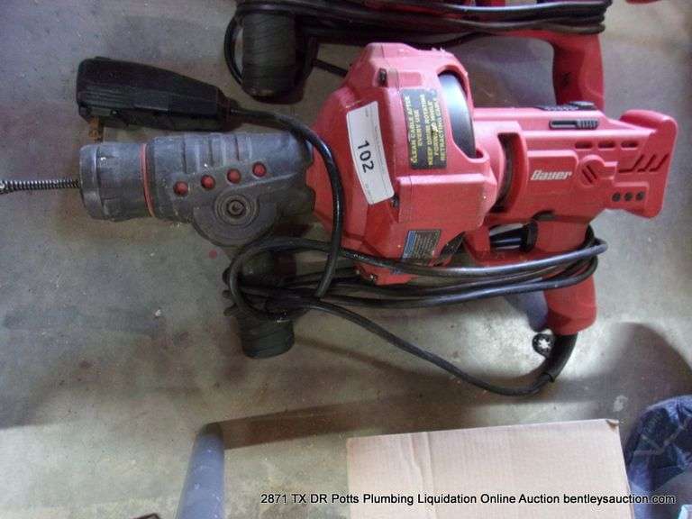 BAUER SELF FEEDING HANDHELD DRAIN CLEANER