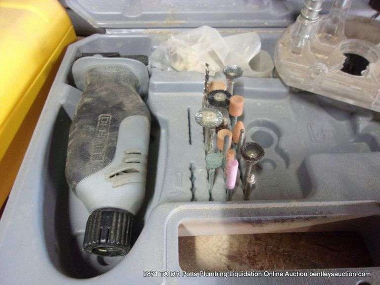 LOT: DREMEL - MISSING PIECES, DREMEL PLUNGER ROUTER ROTARY TOOL - MISSING PIECES