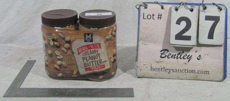 (2) MM CREAMY PEANUT BUTTER 8 OZ JARS