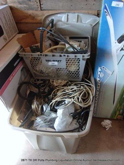 LOT: TUB W/ ASSORTED WIRES