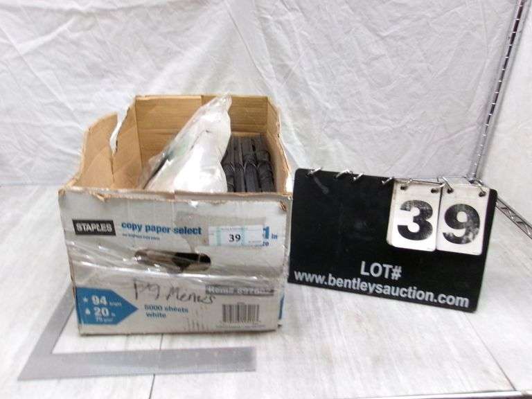 BOX OF MISC. OFFICE ITEMS