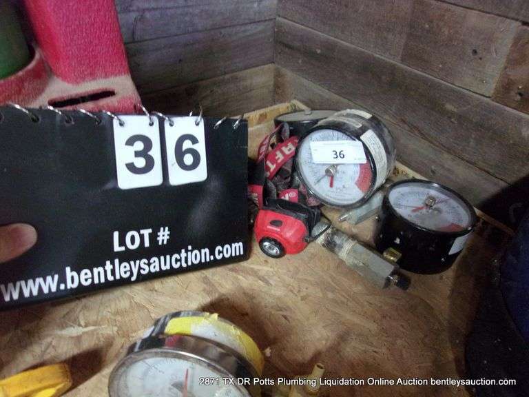 LOT: A RICH GAUGES AND HEADLAMPS