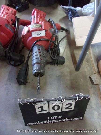 BAUER SELF FEEDING HANDHELD DRAIN CLEANER