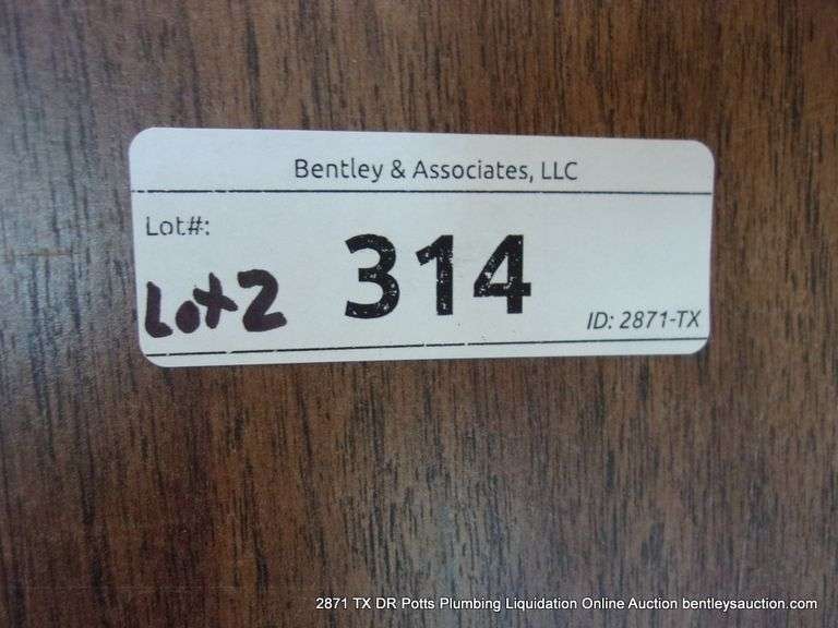 LOT: (2) 6' WOOD AND METAL FOLDING TABLE, ANGLE BACK PILLOW, LEG PILLOW