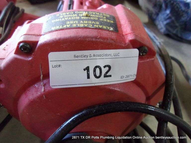 BAUER SELF FEEDING HANDHELD DRAIN CLEANER