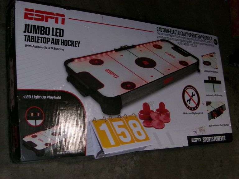 ESPN JUMBO LED TABLE TOP AIR HOCKEY TABLE