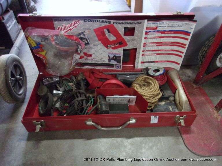 SAWZALL CASE W/ WIRES, ROPES, PULLEY, ETC - SAWZALL NOT INCLUDED
