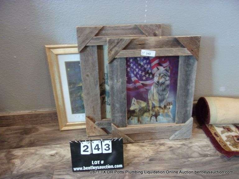LOT: (3) WOODEN FRAMED PHOTOS