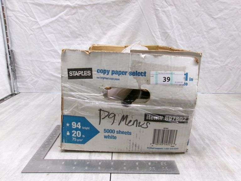 BOX OF MISC. OFFICE ITEMS