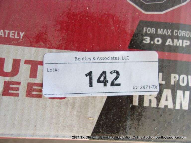 BAUER DUAL POWER TRANSFER PUMP