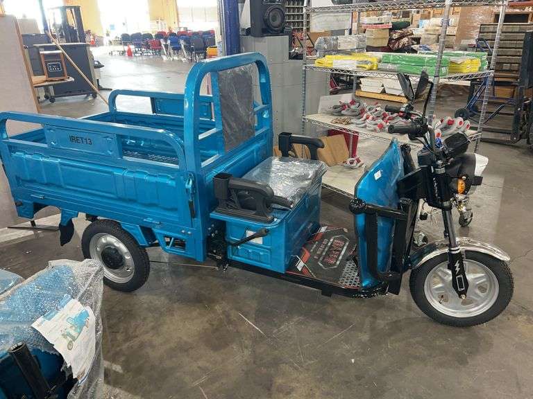 IRANCH IRET13 HIGH-END 60 VOLT ELECTRIC TRICYCLE UTILITY BED VEHICLE #258 ~ UNASSEMBLED