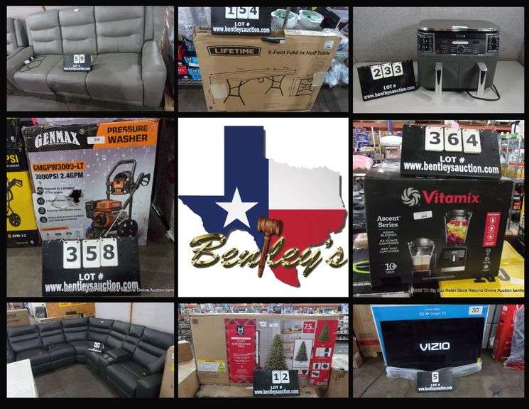 2868-TX Big Box Retail Store Returns Online Auction