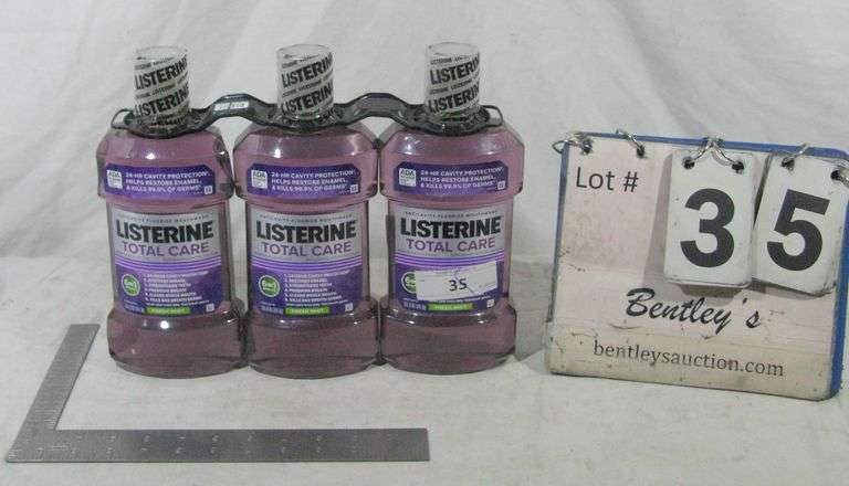 3-PACK 1 LITER LISTERINE TOTAL CARE